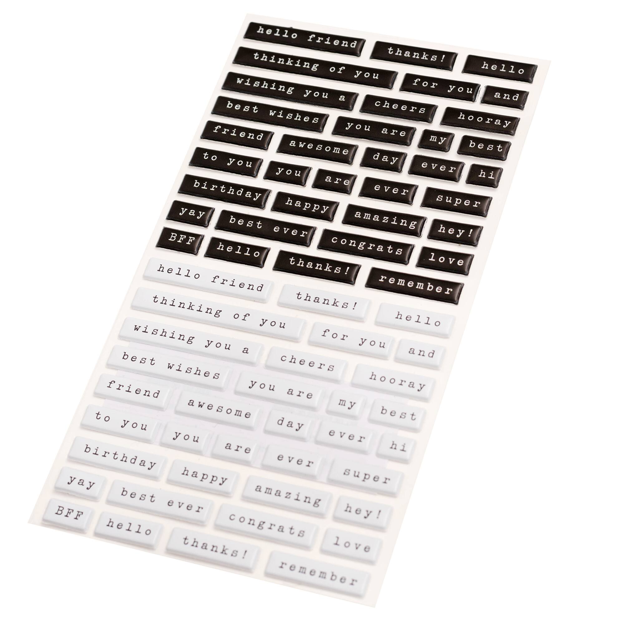Black & White Sentiment Stickers by Recollections™